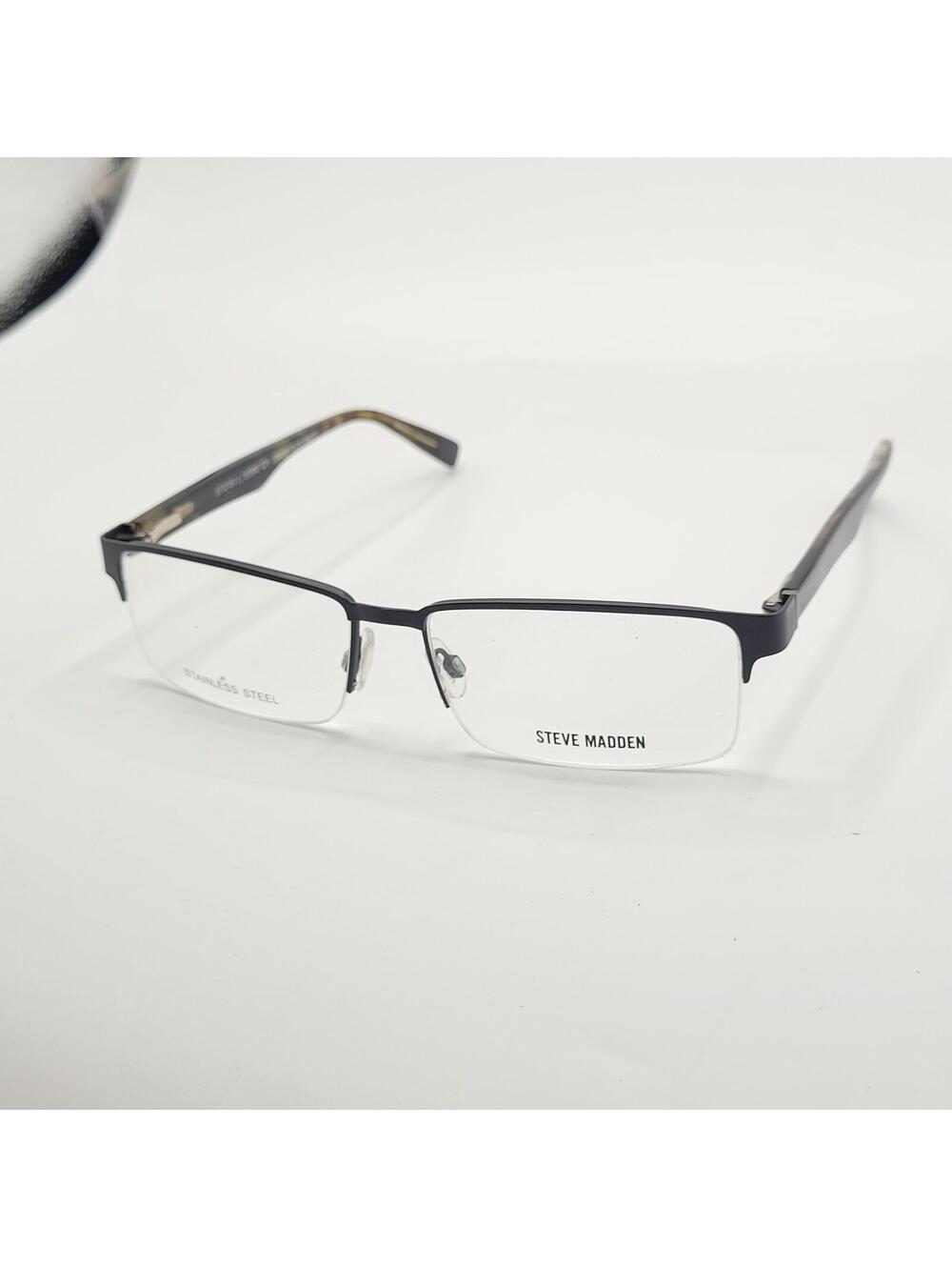 STEVE MADDEN Eyeglasses Frames JONAHH Black  57/18/150 BRAND NEW!